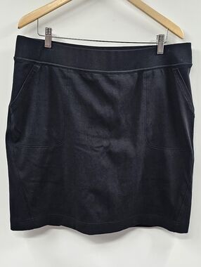 Duluth Trading Co Black Knit Skort Size Large